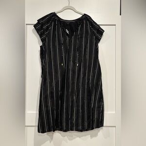 Black Striped Women's Ann Taylor Size 14 Dress NWT